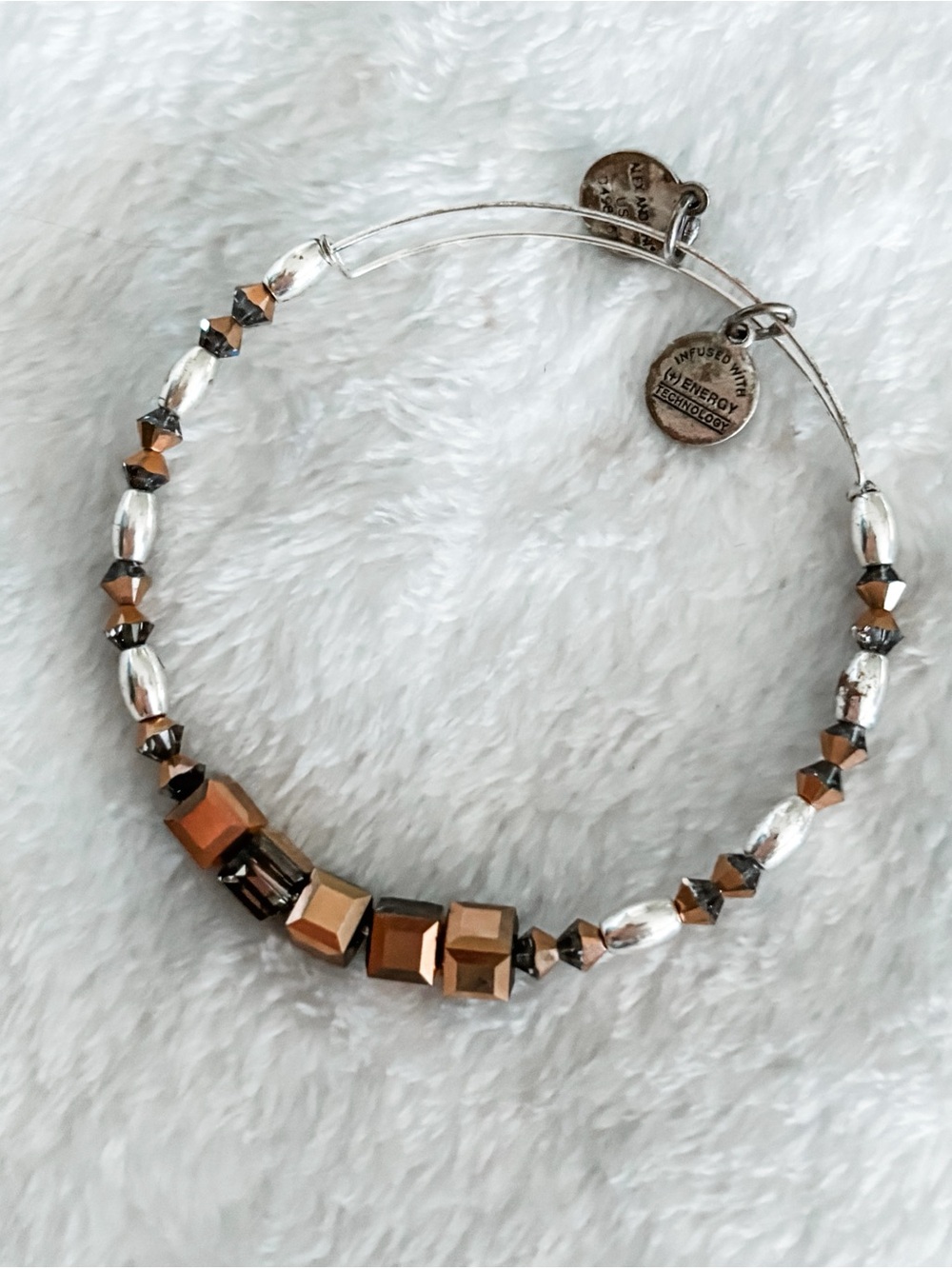 Alex and Ani Mirrored Beaded Bracelet - Silver